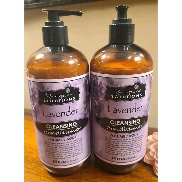 (2) Renpure LAVENDER CLEANSING CONDITIONER 16 oz Each Discontinued CO WASH